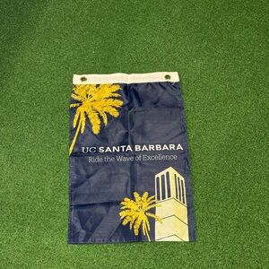 UC Santa Barbara Banner with Palm Tree Design